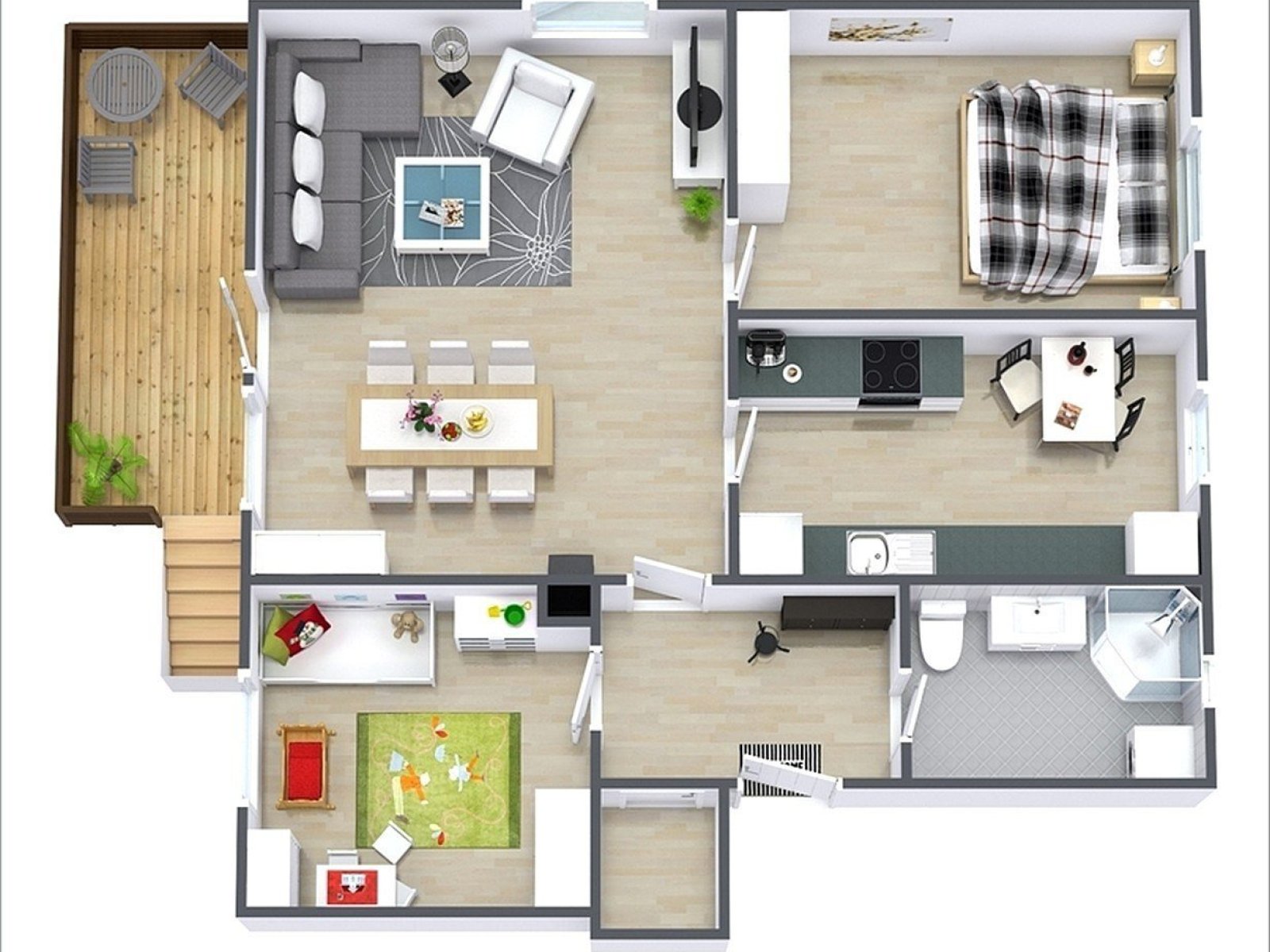 mẫu thiết kế nội thất căn hộ chung cư siêu đẹp