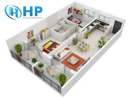 10+ mẫu thiết kế nội thất chung cư siêu đẹp (Ảnh 3D minh họa)